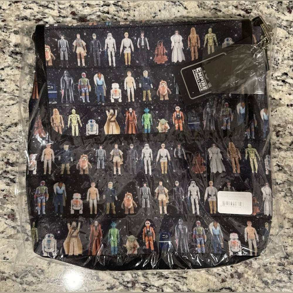 Harveys X Star Wars Vintage Action Figures Streamline Foldover Crossbody Bag